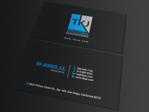 Business Card Design by chandrayaan.creative for TKJ Structural Engineering | Design: #16572114