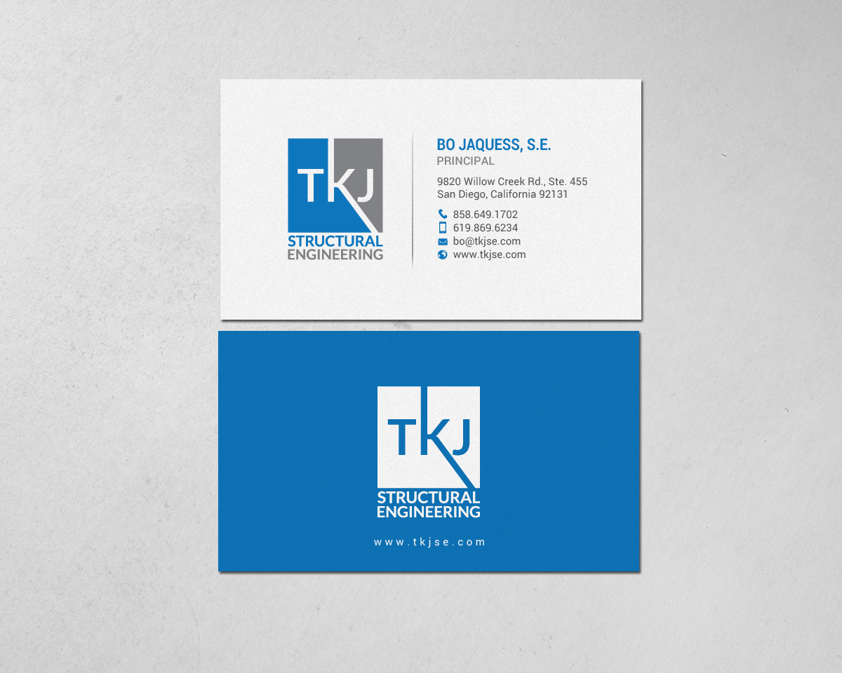 Visitenkarten-Design von chandrayaan.creative für TKJ Structural Engineering | Design #16572116