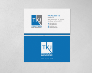 Business Card Design by chandrayaan.creative for TKJ Structural Engineering | Design: #16572118