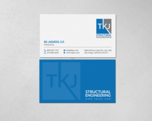 Visitenkarten-Design von chandrayaan.creative für TKJ Structural Engineering | Design: #16572261