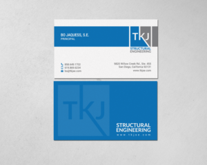 Business Card Design by chandrayaan.creative for TKJ Structural Engineering | Design: #16572262