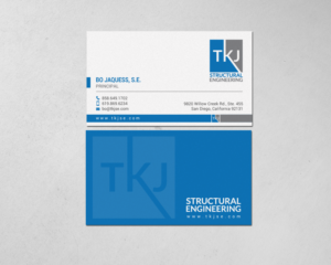 Business Card Design by chandrayaan.creative for TKJ Structural Engineering | Design: #16572303