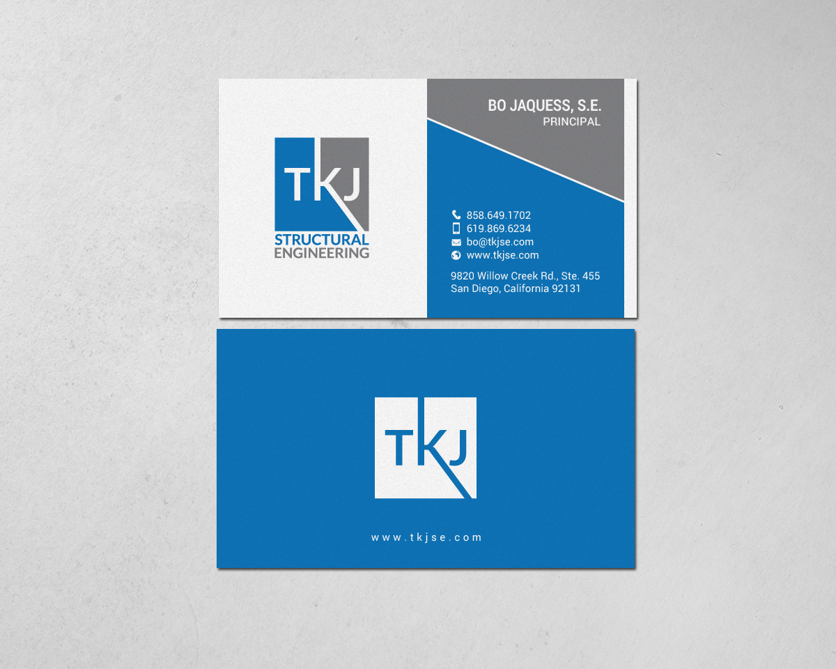 Visitenkarten-Design von chandrayaan.creative für TKJ Structural Engineering | Design #16572305