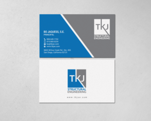 Visitenkarten-Design von chandrayaan.creative für TKJ Structural Engineering | Design: #16572360
