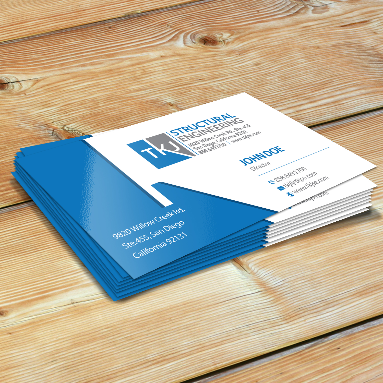 Business Card Design by Creative Jiniya for TKJ Structural Engineering | Design #16540831