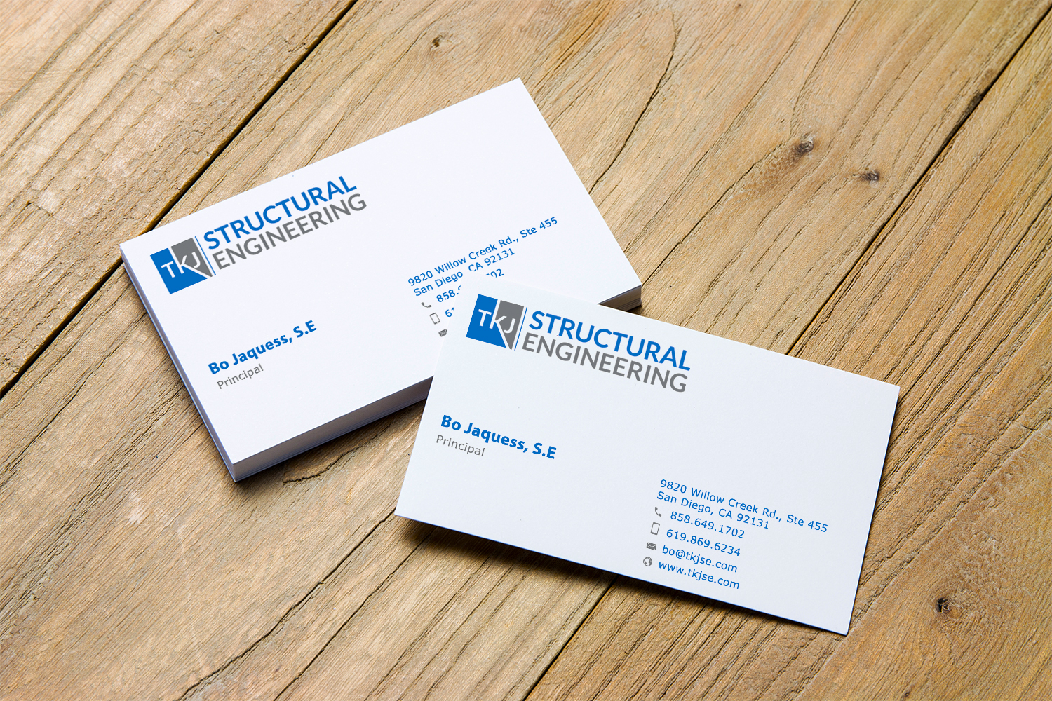 Business Card Design by Imagine Box for TKJ Structural Engineering | Design #16540659