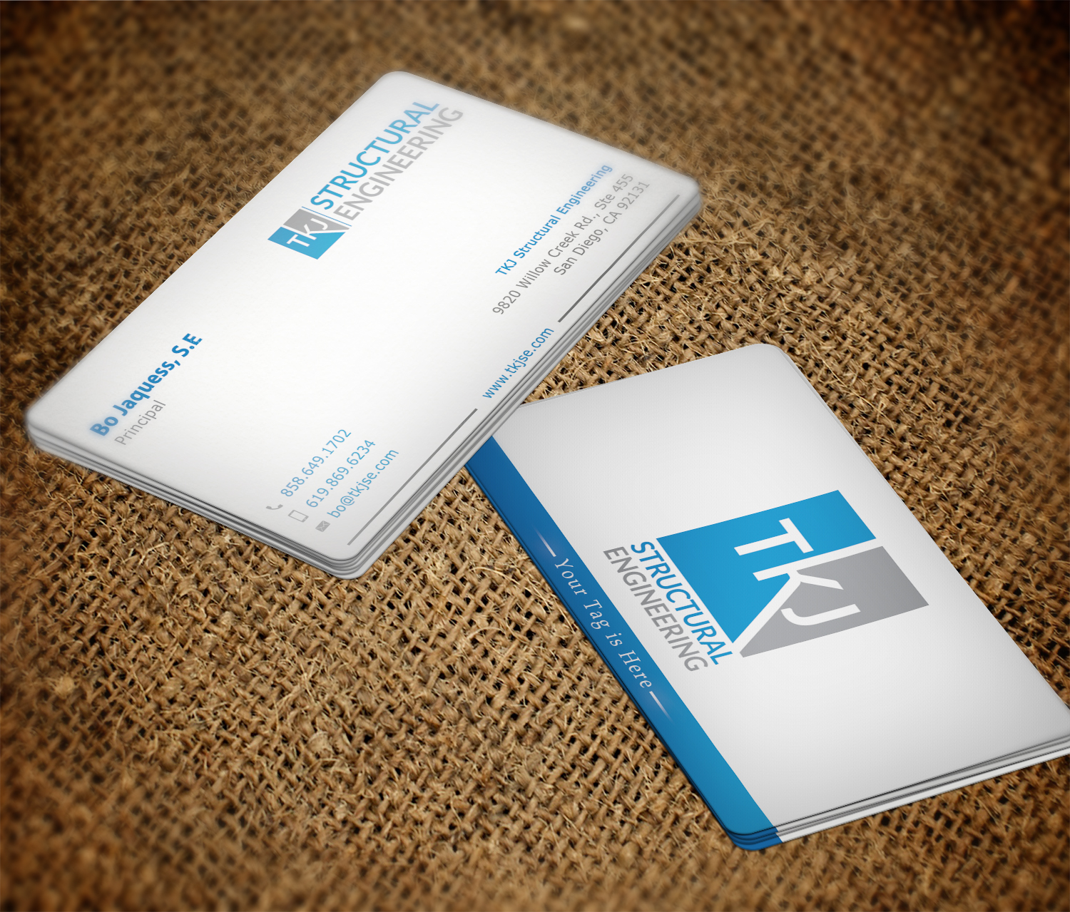 Business Card Design by Imagine Box for TKJ Structural Engineering | Design #16553874