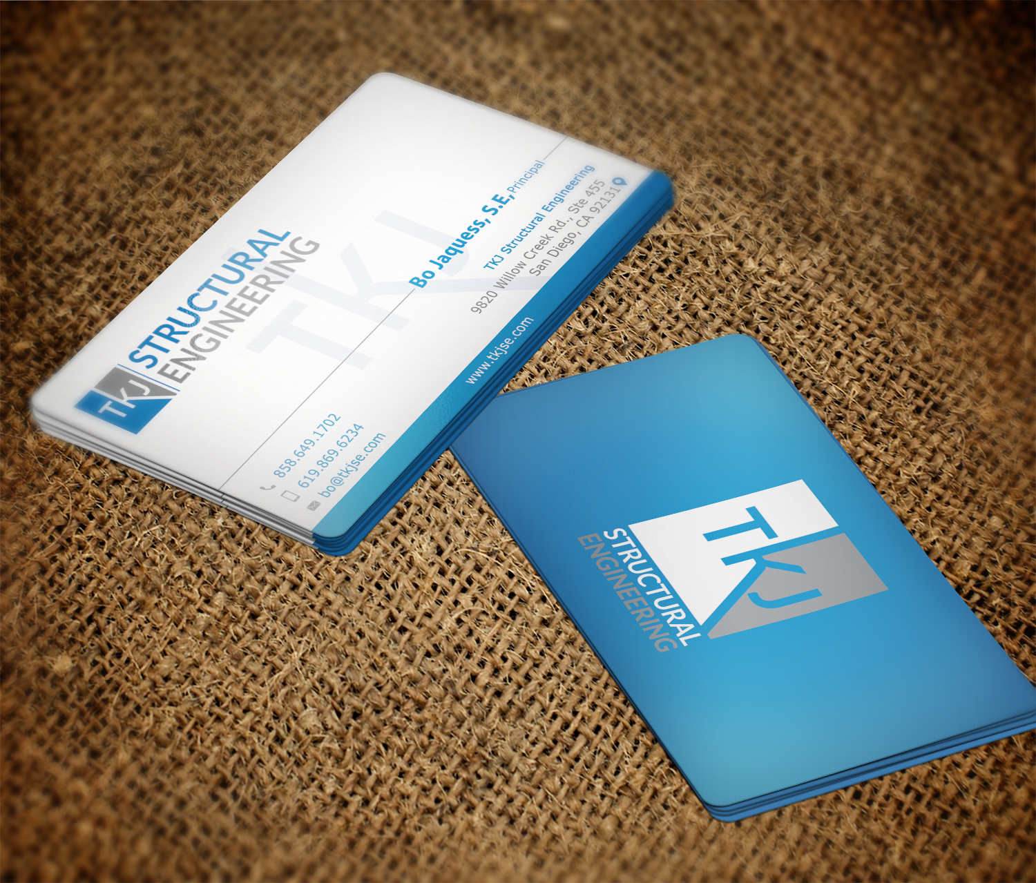 Business Card Design by Imagine Box for TKJ Structural Engineering | Design #16553877