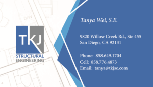 Business Card Design by tjgdzns for TKJ Structural Engineering | Design #16518140