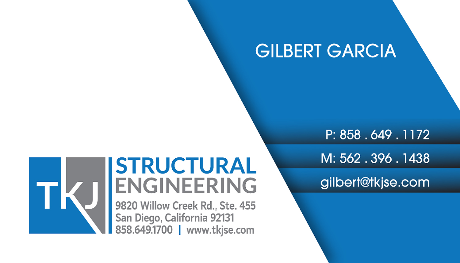 Visitenkarten-Design von tjgdzns für TKJ Structural Engineering | Design #16518141