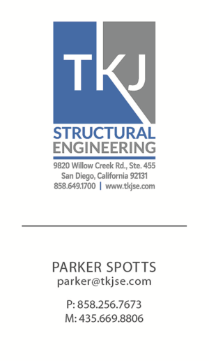 Business Card Design by tjgdzns for TKJ Structural Engineering | Design: #16518142