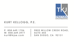 Business Card Design by tjgdzns for TKJ Structural Engineering | Design: #16518143