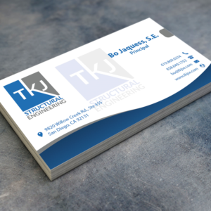 Business Card Design by oomardesigns for TKJ Structural Engineering | Design: #16502208