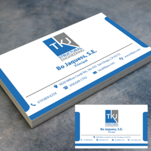 Business Card Design by oomardesigns for TKJ Structural Engineering | Design: #16507451