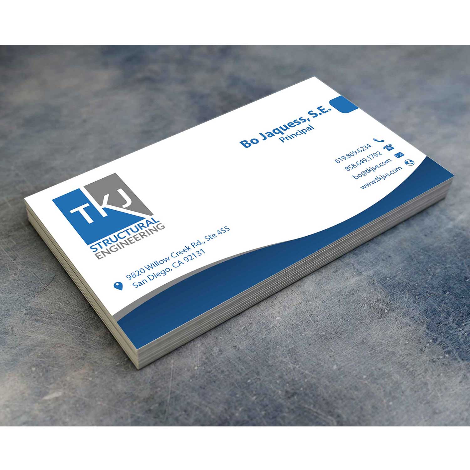 Visitenkarten-Design von oomardesigns für TKJ Structural Engineering | Design #16534516