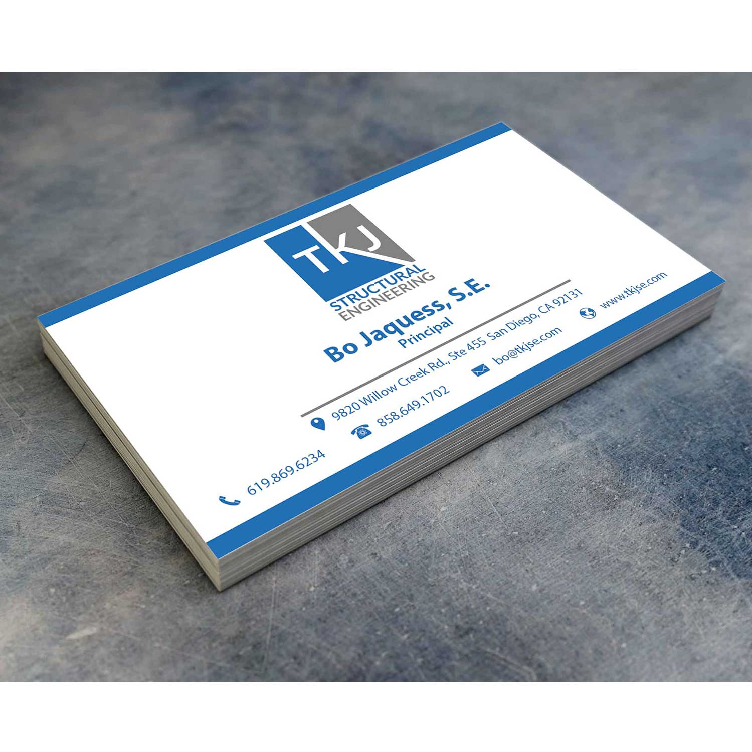Business Card Design by oomardesigns for TKJ Structural Engineering | Design #16534549