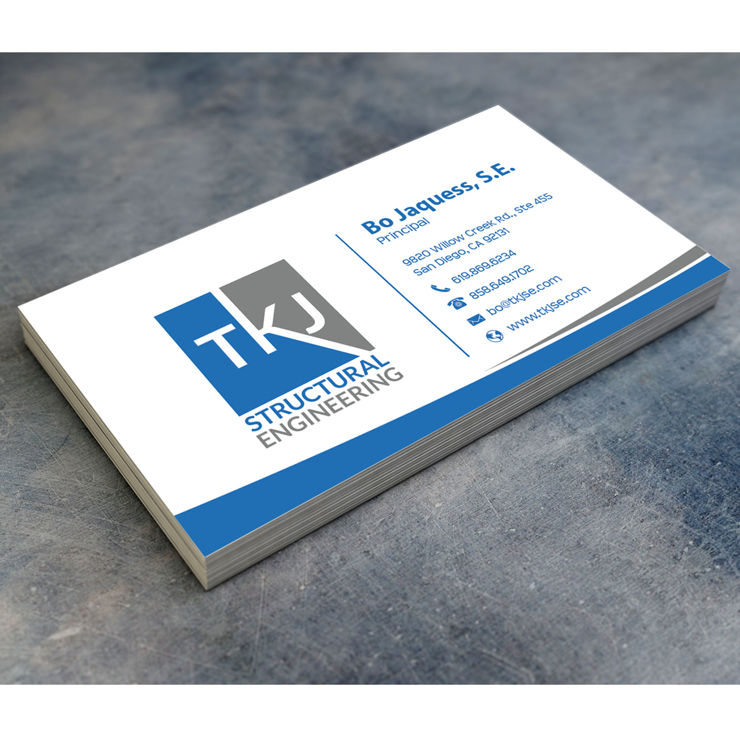 Visitenkarten-Design von oomardesigns für TKJ Structural Engineering | Design #16550494