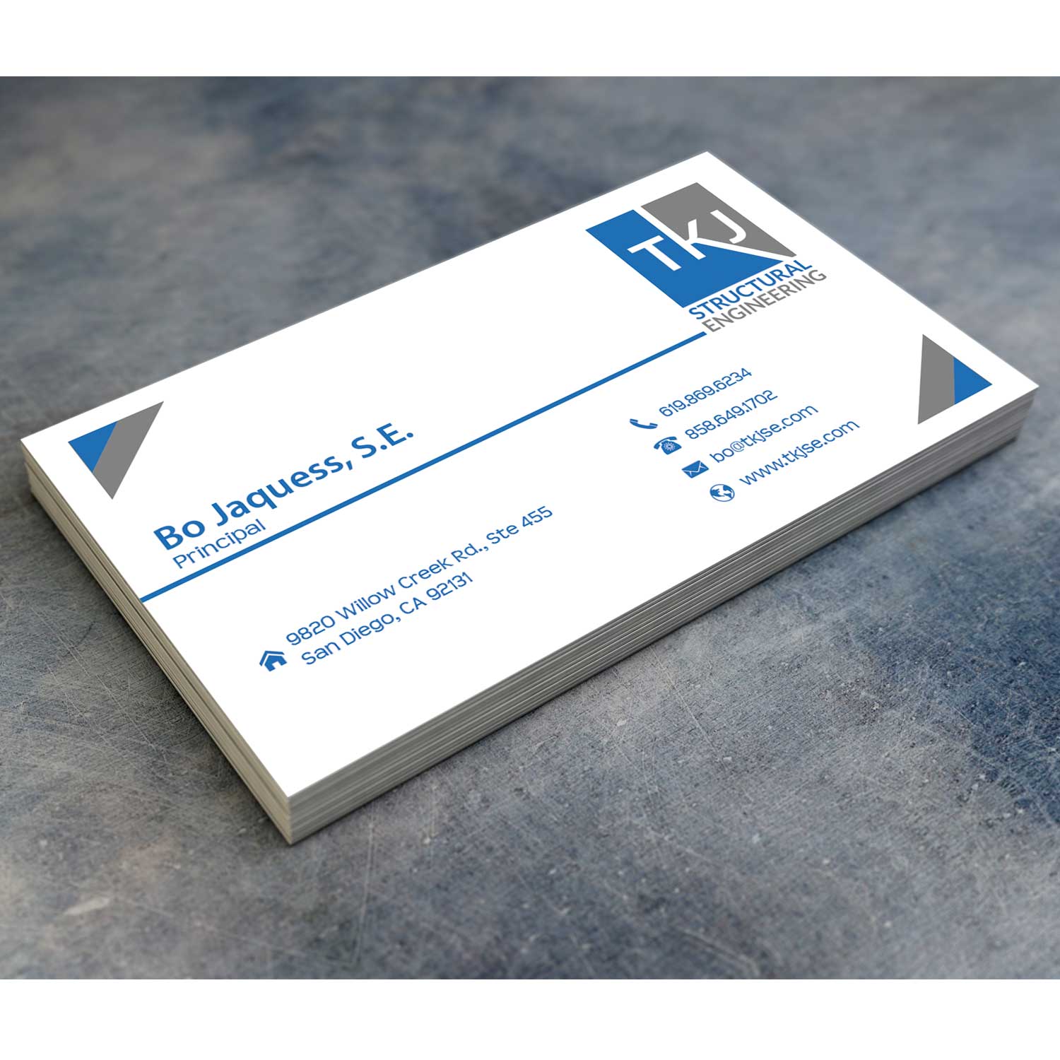 Business Card Design by oomardesigns for TKJ Structural Engineering | Design #16583469