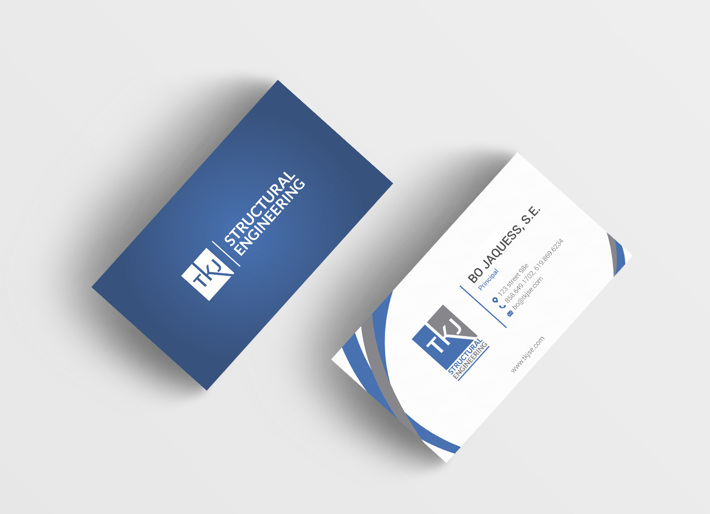 Business Card Design by Digital Apple for TKJ Structural Engineering | Design #16562174