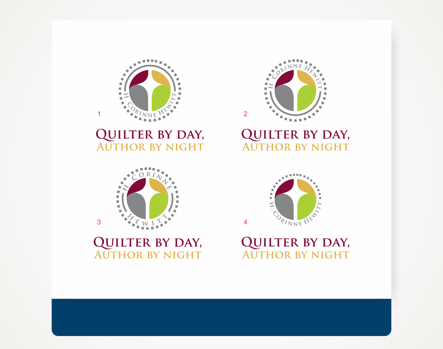 Logo Design by Savana for H. Corinne Hewitt Quilt Patterns & Fabrics | Design #16512295