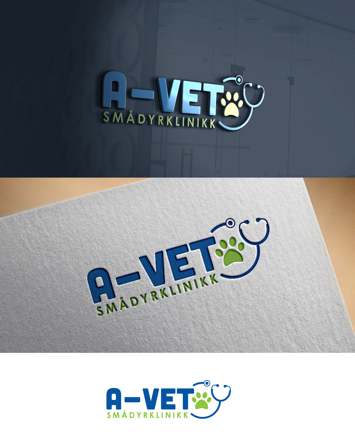 Diseño de Logo por Anekaa para A-Vet Smådyrklinikk | Diseño #16487486