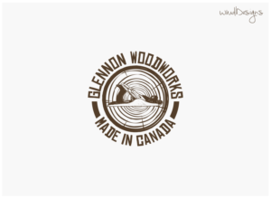 Glennon Woodworks    Made In Canada | Logo Design by mngkw
