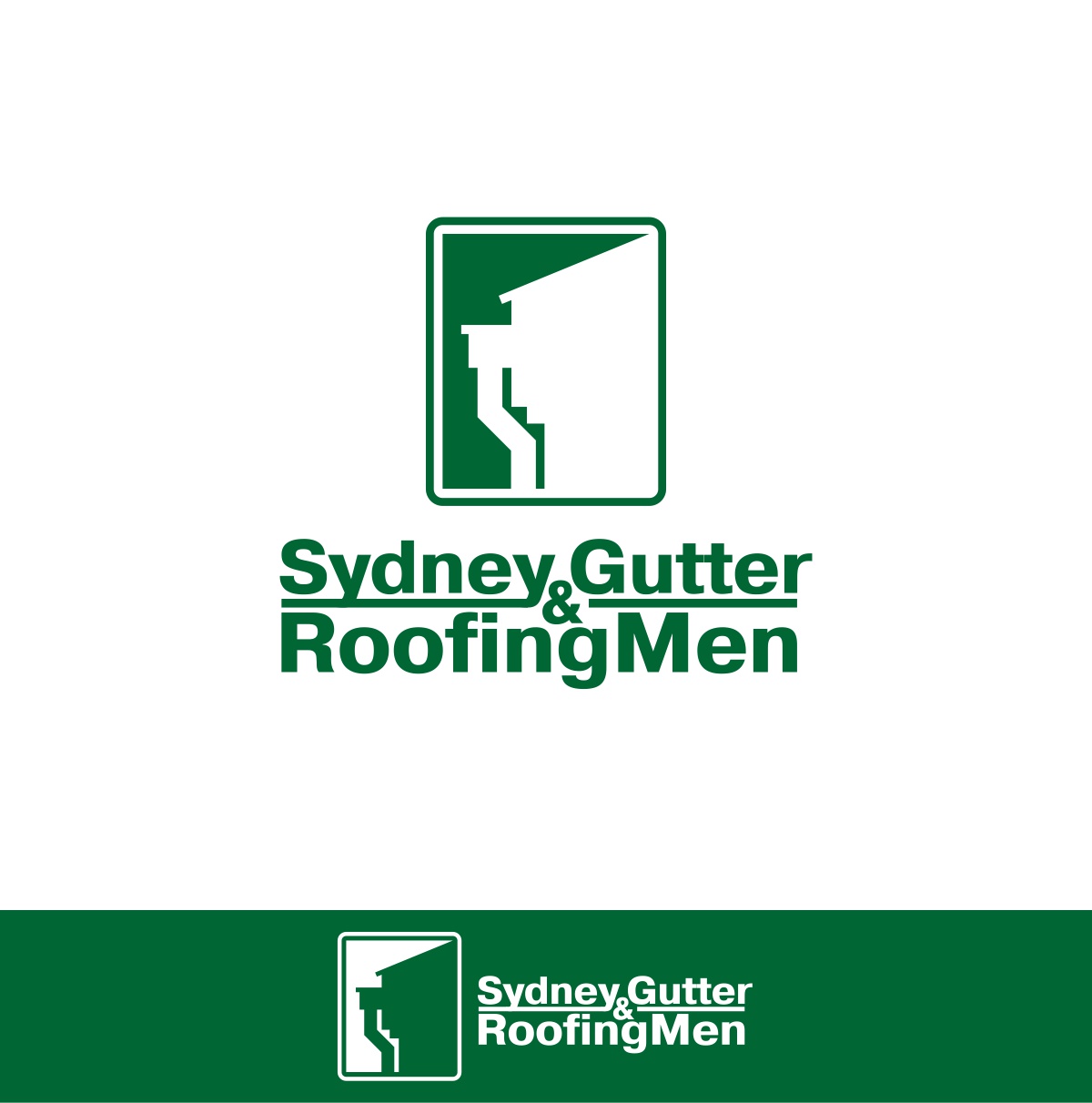 Logo Design by bojboga for Sydney Gutter & Roofing Men | Design #16494483