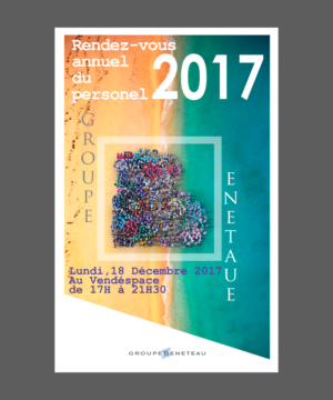 Invitation annual meeting 2017 of Groupe Bénéteau (RDV annuels du personnel 2017) | Diseño de Póster por vectoradics