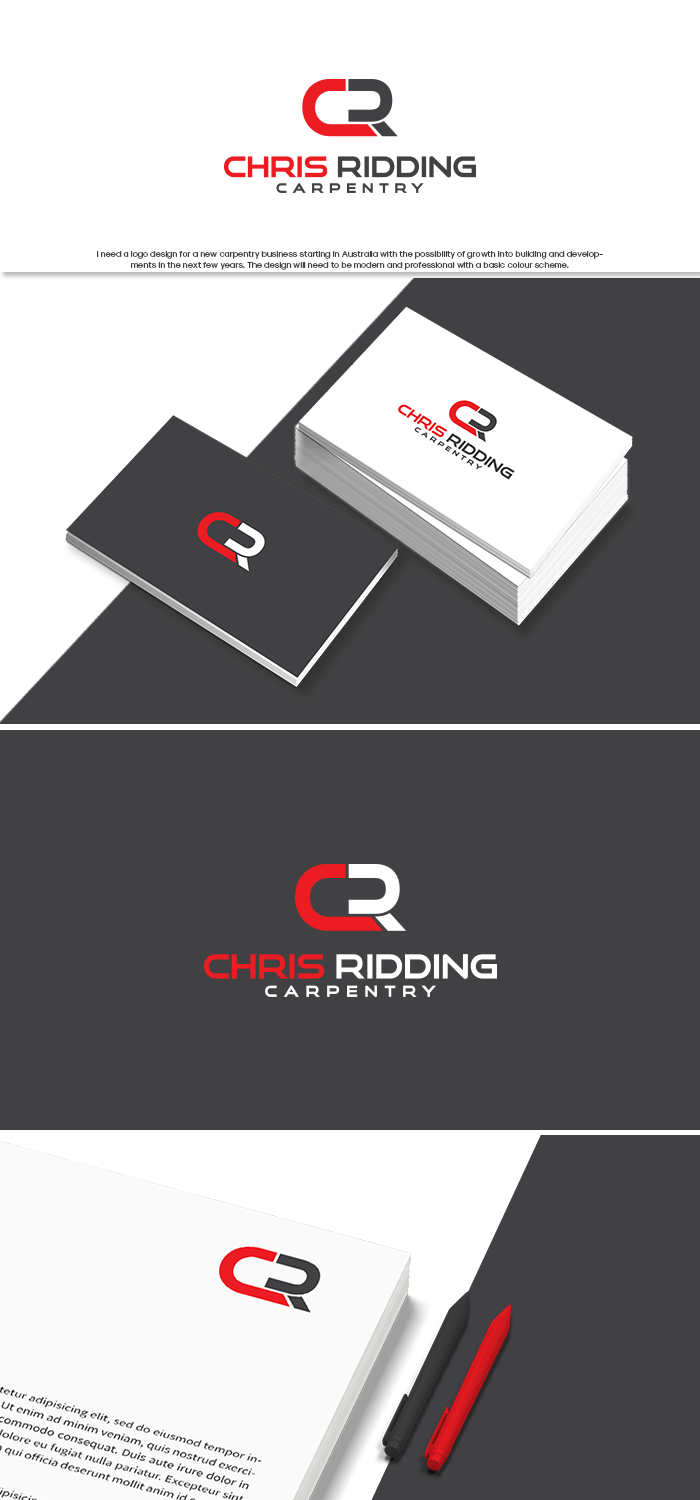 Logo Design by GBDESIGN for Chris Ridding Carpentry  | Design #16501863
