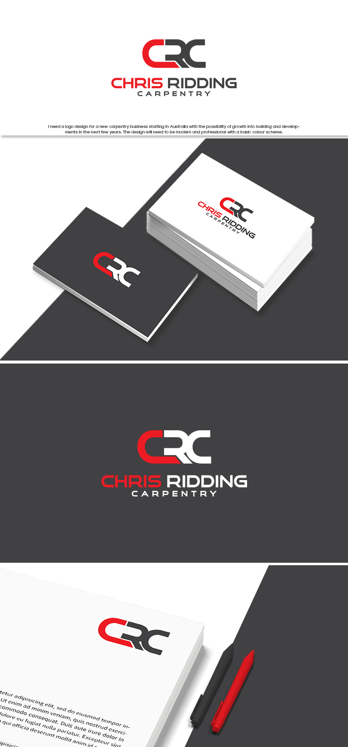 Logo Design by GBDESIGN for Chris Ridding Carpentry  | Design #16504763