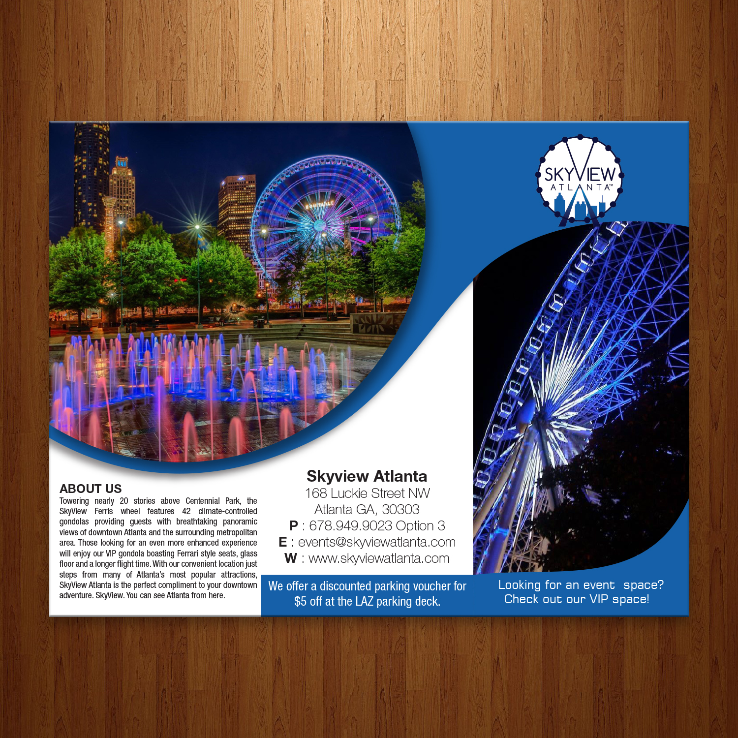 Flyer Design by theblueart for SkyView Atlanta | Design #16499053
