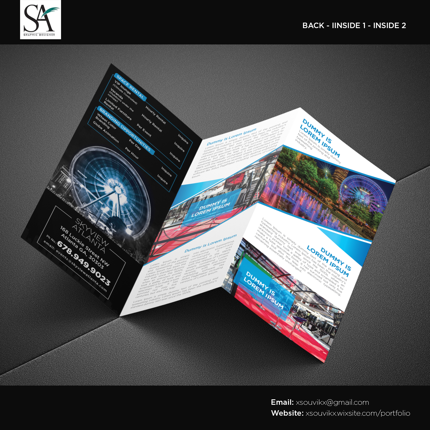 Flyer Design by Souvik Roy (Alex Pro) for SkyView Atlanta | Design #16502069