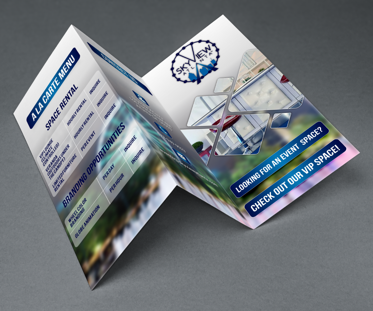 Diseño de Flyer por HamzaMalik para SkyView Atlanta | Diseño #16500336