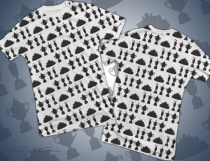 Golf Major Trophies Silhouette T-shirt | T-Shirt-Design von Zhor Signatures