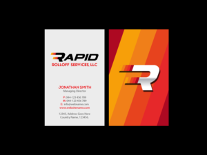 Design de Carte de Visite par Creations Box 2015 pour Rapid Rolloff Services, LLC | Design : #16511001