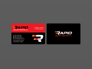 Business Card Design by Creations Box 2015 for Rapid Rolloff Services, LLC | Design: #16511077