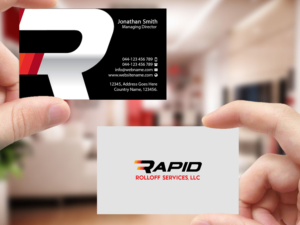 Design de Carte de Visite par Creations Box 2015 pour Rapid Rolloff Services, LLC | Design : #16522553