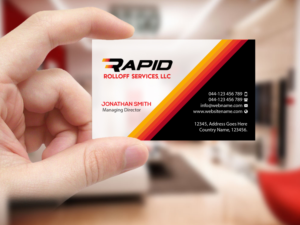 Design de Carte de Visite par Creations Box 2015 pour Rapid Rolloff Services, LLC | Design : #16522554