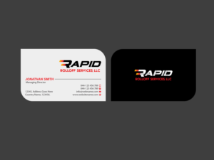 Design de Carte de Visite par Creations Box 2015 pour Rapid Rolloff Services, LLC | Design : #16522663