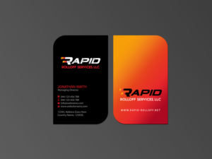 Design de Carte de Visite par Creations Box 2015 pour Rapid Rolloff Services, LLC | Design : #16527804