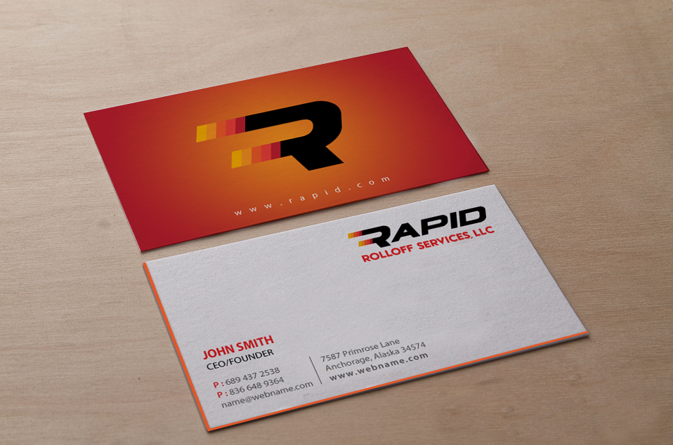 Design de Carte de Visite par Brand aid pour Rapid Rolloff Services, LLC | Design #16546741