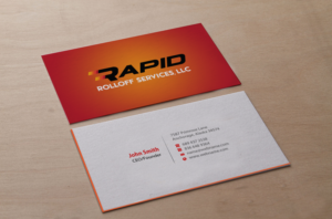 Business Card Design by Brand aid for Rapid Rolloff Services, LLC | Design: #16546788