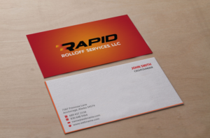 Business Card Design by Brand aid for Rapid Rolloff Services, LLC | Design: #16546789