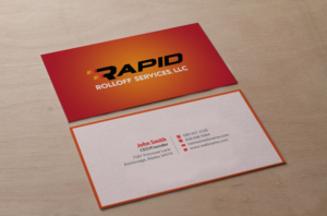 Business Card Design by Brand aid for Rapid Rolloff Services, LLC | Design: #16546793