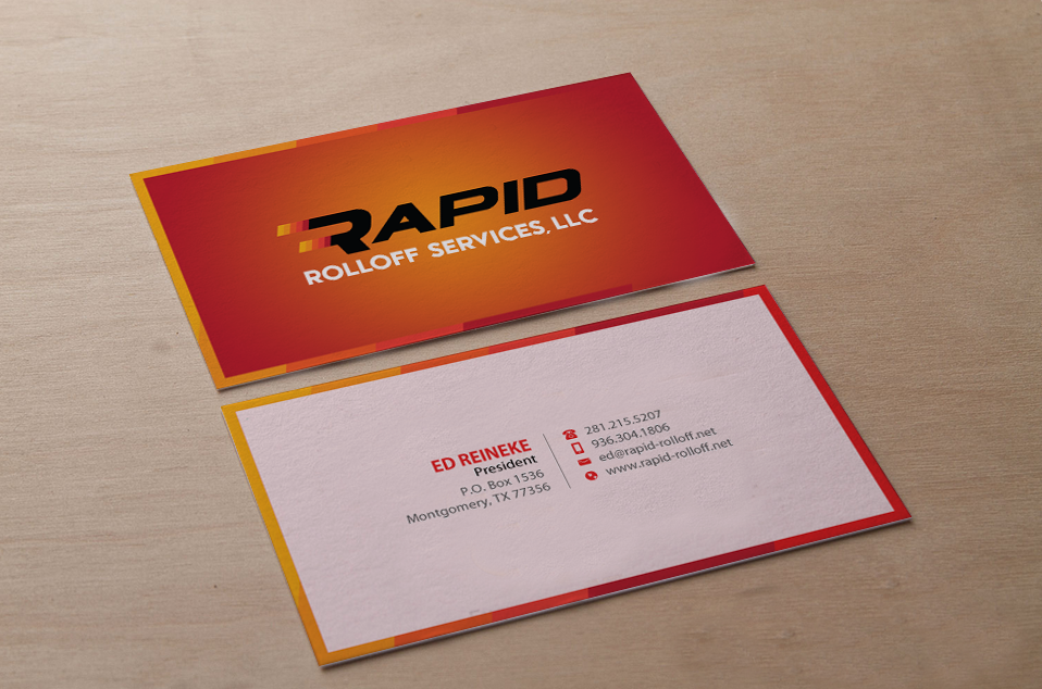 Design de Carte de Visite par Brand aid pour Rapid Rolloff Services, LLC | Design #16580588