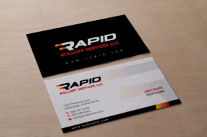 Diseño de Tarjeta de Presentación por chandrayaan.creative para Rapid Rolloff Services, LLC | Diseño: #16546542