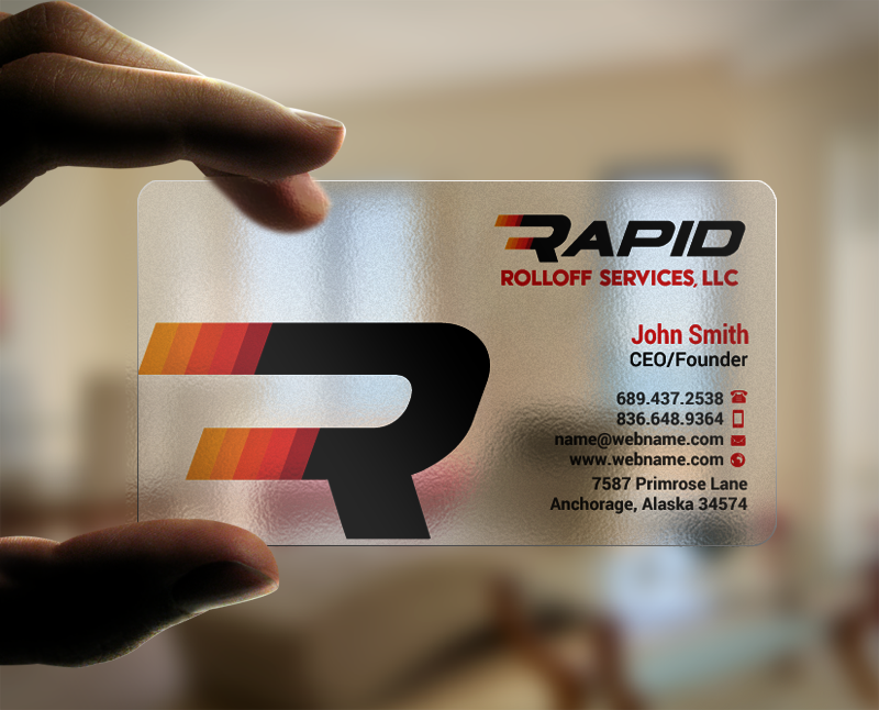 Business Card Design by chandrayaan.creative for Rapid Rolloff Services, LLC | Design #17635488