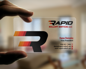 Business Card Design by chandrayaan.creative for Rapid Rolloff Services, LLC | Design: #17748698