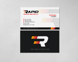 Business Card Design by chandrayaan.creative for Rapid Rolloff Services, LLC | Design: #19839770