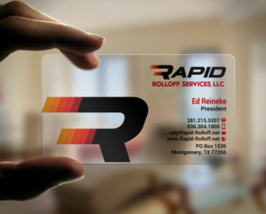 Business Card Design by chandrayaan.creative for Rapid Rolloff Services, LLC | Design: #19839970